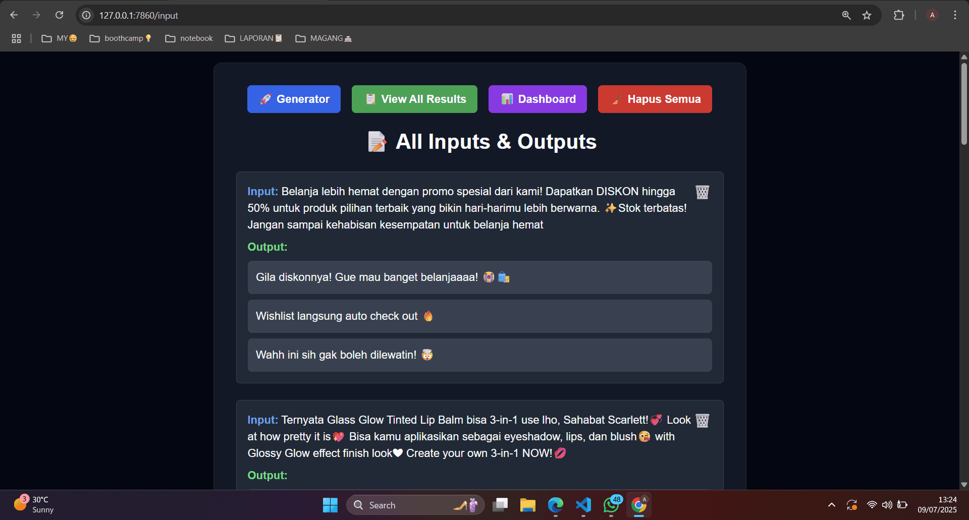 AI Comment Generator